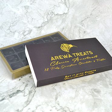 packaging with gold foil